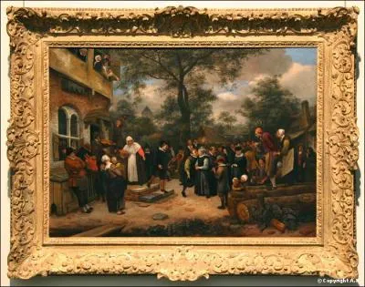 Who painted 'Village Wedding'?