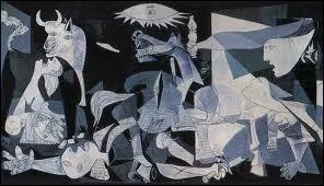 Which painter created this painting of the Guernica massacre?