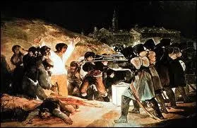 Who painted the Spanish uprising against Napoleon's armies?