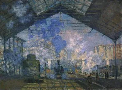 This painting is called 'La gare... ... ... . . '.