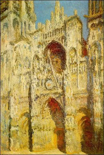 This painting is one of the representations of the cathedral of Rouen: what is its subtitle?