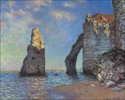 This painting is called 'Les falaises... ... ... . '