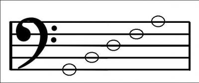 What phrase would you use to work out the notes on the lines in the bass clef?