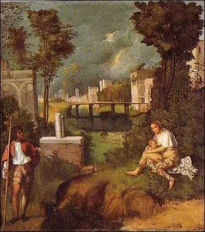 Which painter, who died of the plague at the age of 33, painted 'The Storm'?