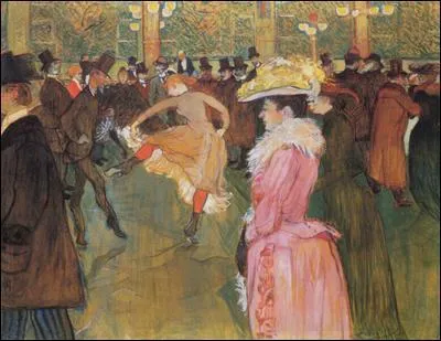 Which painter, who died at the age of 36, painted 'Au Moulin Rouge'?