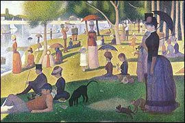 Which painter, who died aged 31, painted 'Un dimanche apres-midi sur l'ile de la Grande Jatte'?