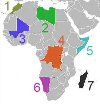 Which country is No. 5 on this map?