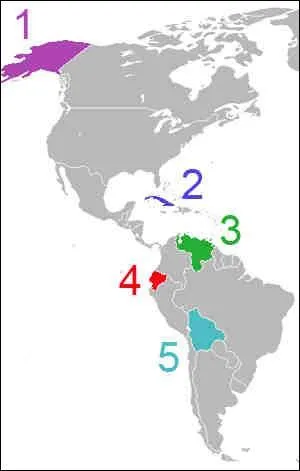 Which country is No. 2 on this map?