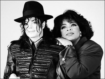 Who appeared on Oprah's famous Michael Jackson interview by surprise?