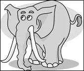 Which letter does the word 'elephant' starts with?