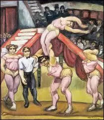 Who painted 'Les acrobates'?