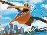What is the name of the Pelican that saves Marlin and Dory's life?
