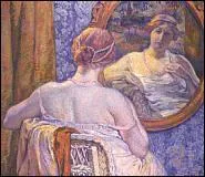 Who painted 'Woman with a pink necklace'?