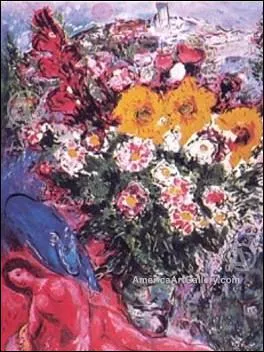 Who painted 'Nu rose avec fleurs'?