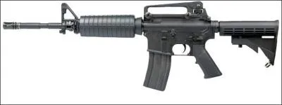 Is the pictured gun an airsoft gun, real steel gun, or paintball gun?