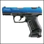 Is the pictured gun an airsoft gun, real steel gun, or paintball gun?