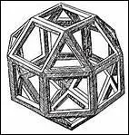 In a book he illustrated in 1509, the first printed version of a solid appears. What is the name of this solid?