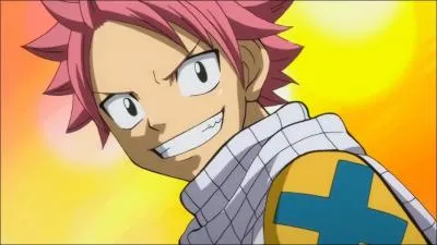 During the fight against Hugues, how is Natsu dressed when he says he's found a plan?