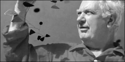 I'm an American artist who has achieved posterity with my suspended sculptures known as 'mobiles'. I have created 'stabiles', such as 'L'Araignee rouge' du parvis de la Defense