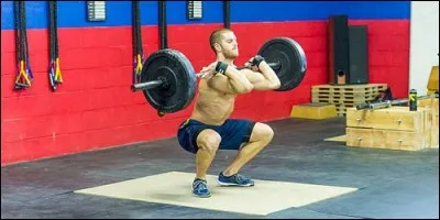 The weightlifter who does a shoulder-lift lifts his load in :