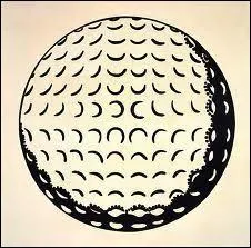 Which American painter has depicted a 'Golf Ball'?