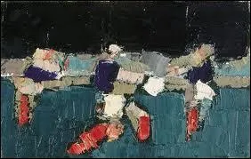 Which Russian-born painter depicted 'Footballers'?