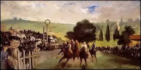 Who painted a 'Course a Longchamp'?