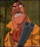 How does evil Clayton disappear in 'Tarzan' ?