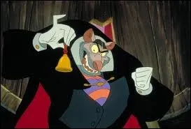 How does evil Ratigan disappear in Basil, private investigator ?