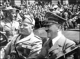 With which dictator did Hitler conclude the Axis military alliance?
