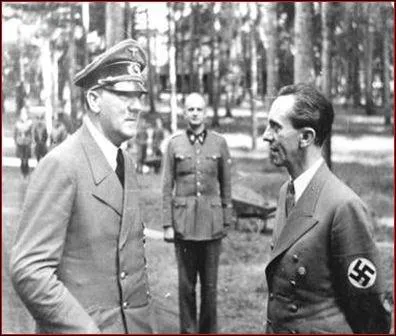 What is the name of Hitler's propaganda minister, an expert in the art of manipulating crowds?
