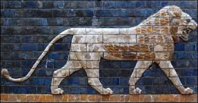 The lion, as depicted in bas-relief on the Ishtar Gate, is the animal symbol of Babylon. Which of these lion statues is considered today to be the symbol of Babylon and the national symbol of Iraq?