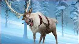 What is the name of his faithful companion who pulls a sled?