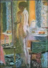 Who painted 'Nude with mirror'?