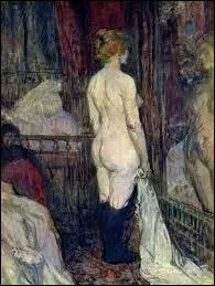 Who painted 'Nude in front of a mirror'?