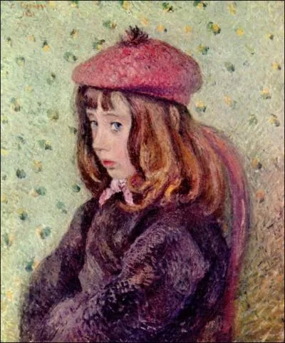 This portrait of a child wearing a hat is that of the artist's son. Who is this painter?