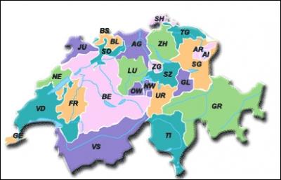 With an area of just over 41,000 km², Switzerland is divided into 26 cantons. Which one doesn't exist?