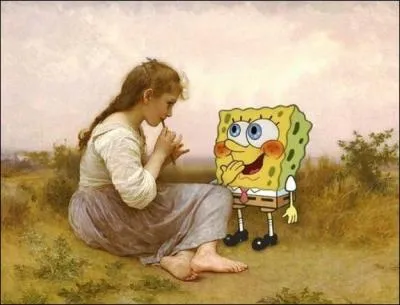 Which character has slipped into this painting?