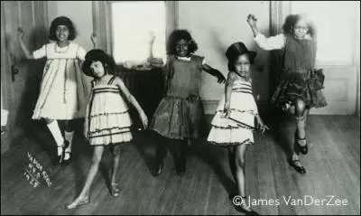 What artistic medium does artist VanDerZee use to create this image?