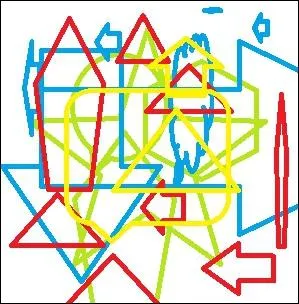 What colour is the star?