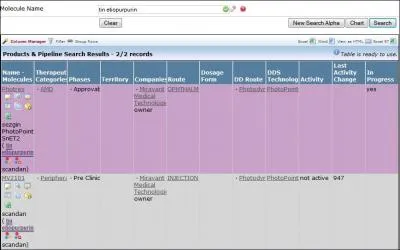 What should we select as generic or innovator type for Photrex according to info given?