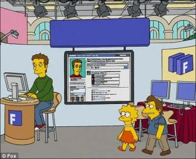 At the end of this game, guess who Lisa met on the next TV set?