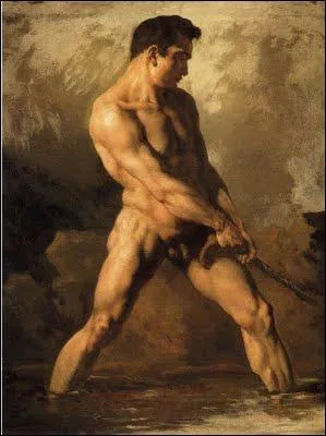 Who painted this 'Academie d'homme'?