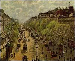 Which artist painted Boulevard Montmartre ?
