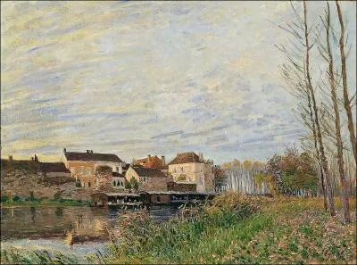 Which artist painted Un soir à Moret - End of October ?