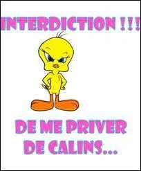 Which girl coos when she needs a big hug?