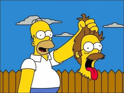 For once that Homer cuts his hedges ! The stupid thing... Who lost the most head in this story ?