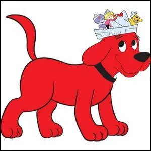 This big red dog was the runt of a litter of puppies. He was chosen by Emily Elizabeth as her birthday present and grew because of Emily's love for her tiny puppy.