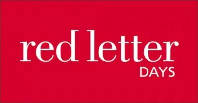 If you're having a 'red letter day'