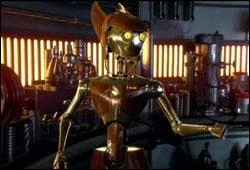 What series is Flo, the droid employed at Dexter's restaurant, from?